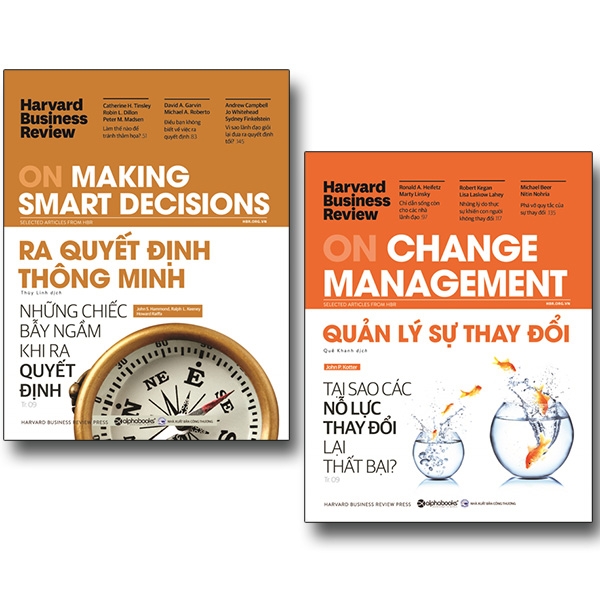 Combo HBR On Making Smart Decisions + HBR On Change Management (Bộ 2 Cuốn)