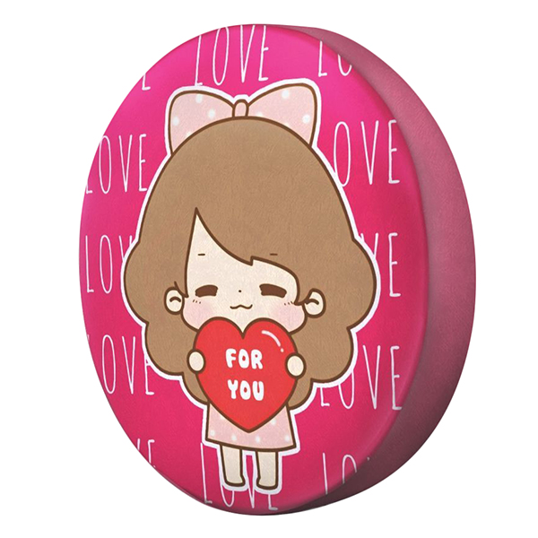 Gối tròn Cô bé Love for you - GOCP042