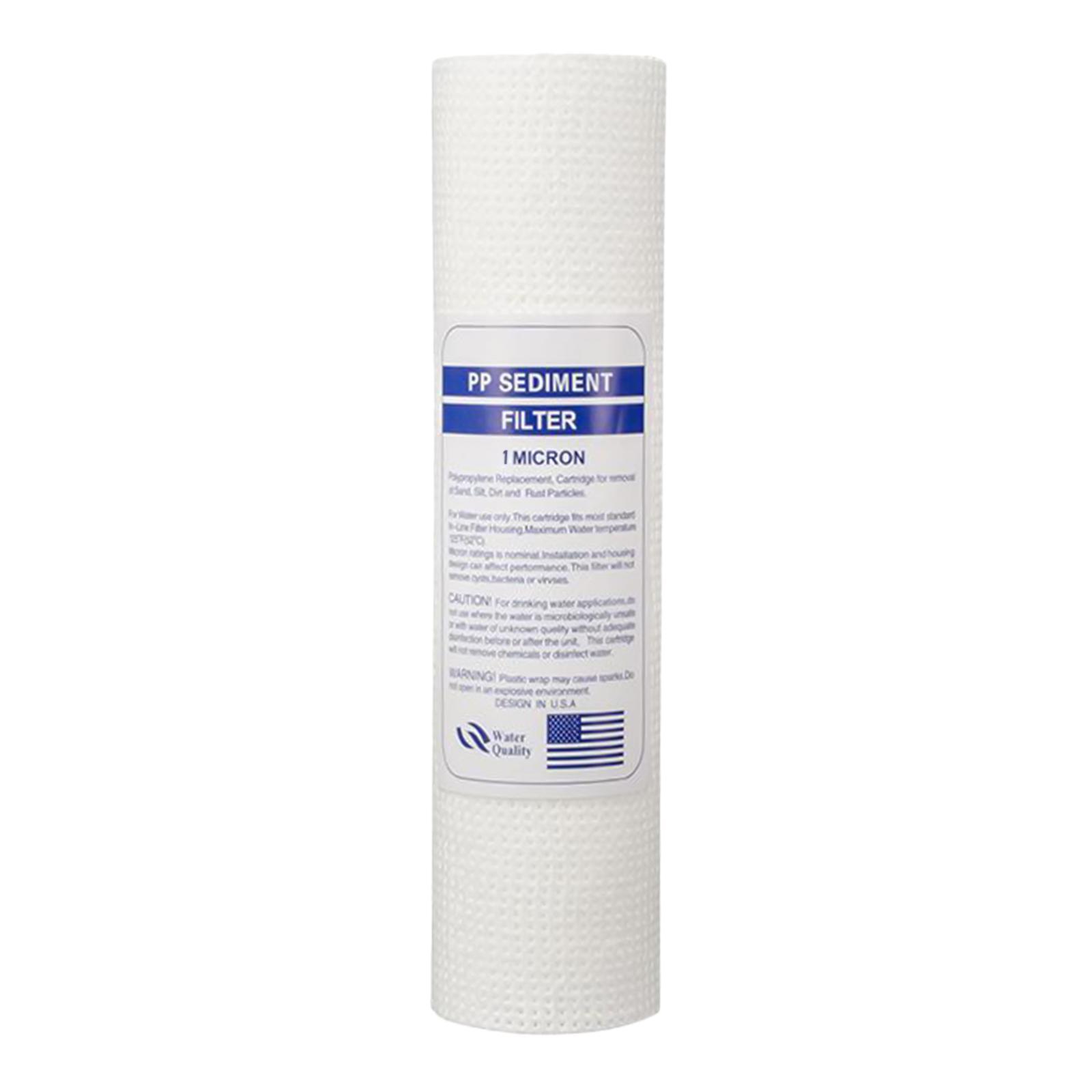 10"x2.5" 120g PP Sediment Water Filter House Cartridge Reverse Osmosis 1 Micron