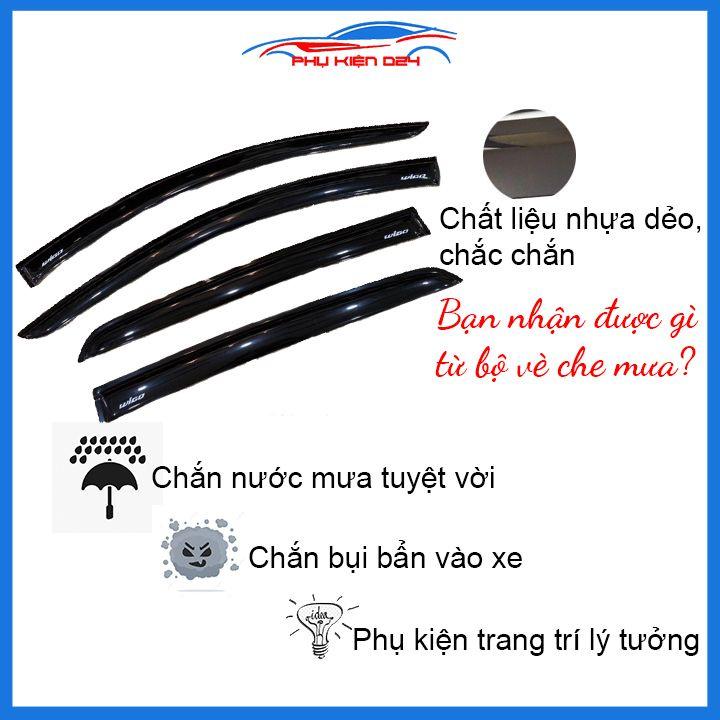 Vè mưa Wigo vè đen che mưa bảo vệ trang trí xe