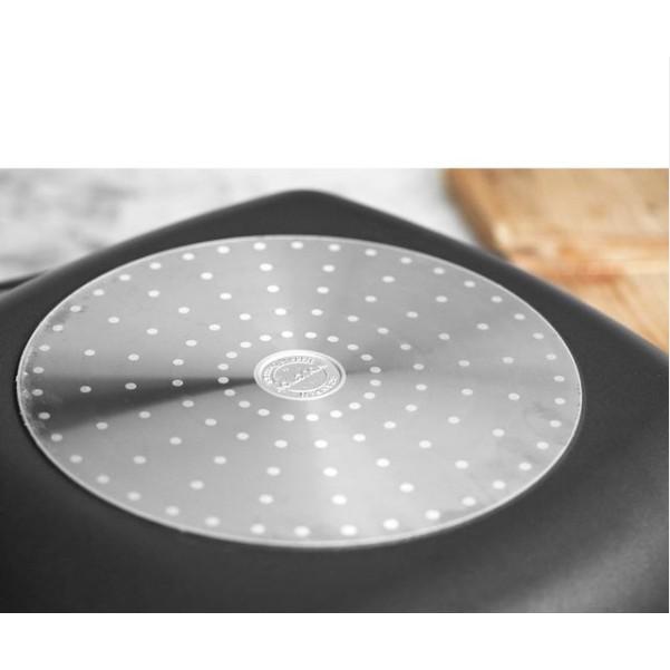 Chảo nướng chống dính đáy từ cao cấp IQ 27cm 64272704, an toàn, bảo hành chống dính 3 năm, sản xuất Đan Mạch