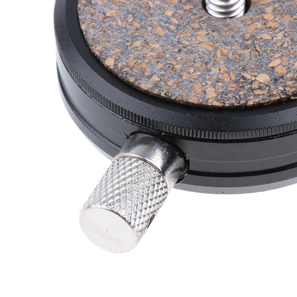 Tripod Pan Tilt Quick Release Plate Adapter DSLR Camera Mounting Platform 1/4" Screw for Flash Hot Shoe