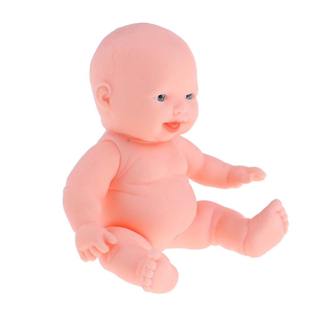 Vinyl Baby Doll Lifelike Newborn Girl Doll Simulation Soft Baby Doll 11cm #1