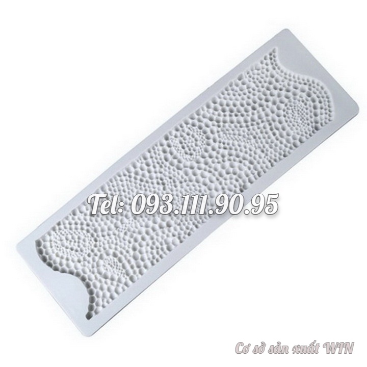 Khuôn silicon làm viền bánh, rau câu, fondant hình chuỗi ngọc - Mã số 1076