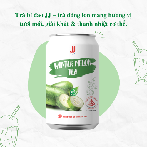 Lốc 6 Lon Bí Đao JJ - Thương hiệu Singapore