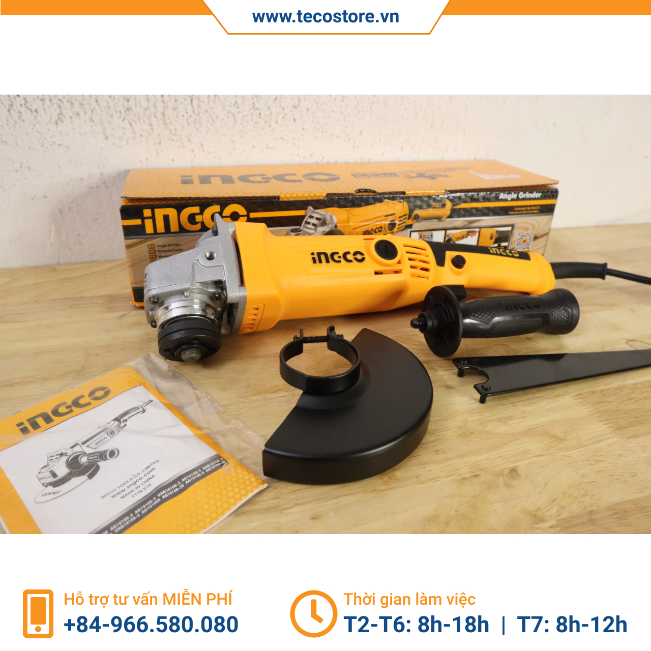 Máy mài góc INGCO AG10108-2