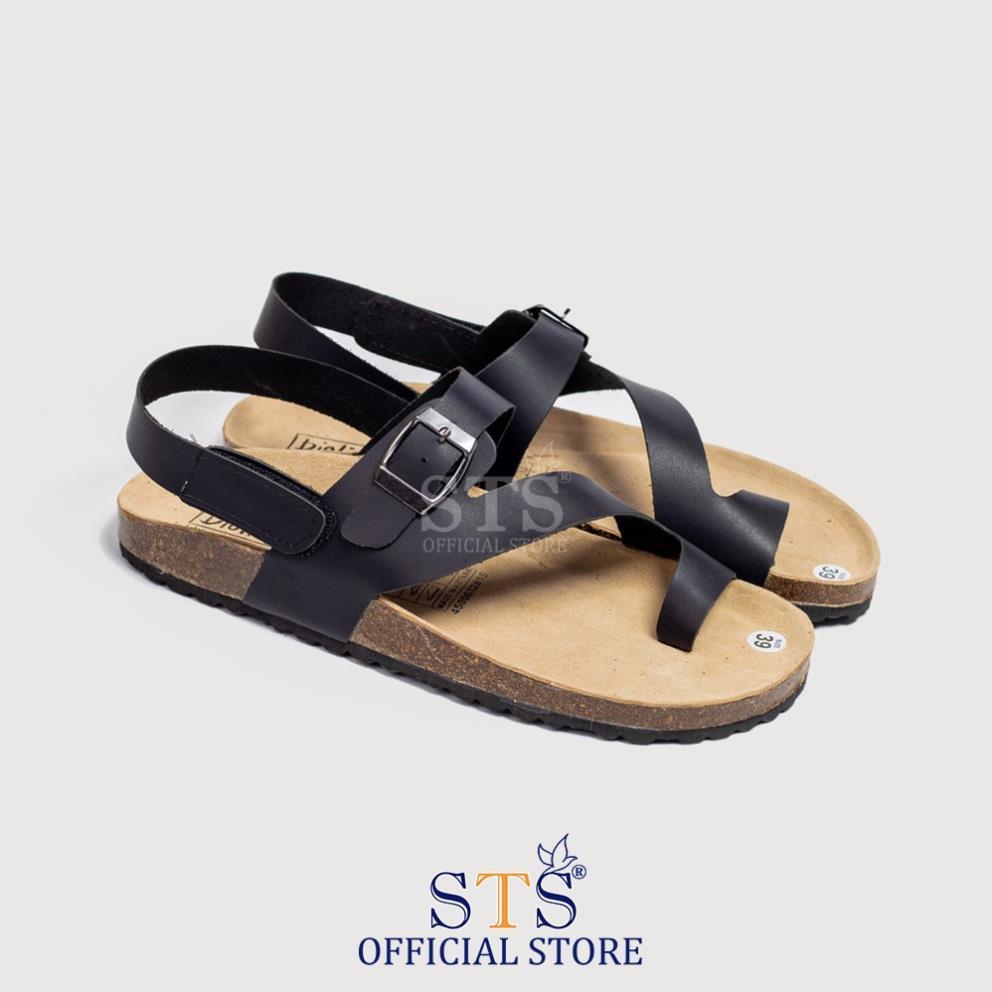 Dép sandal Birken quai chéo cao cấp Da PU cao cấp xuất khẩu siêu bền đi học đi biển sành điệu STPU20