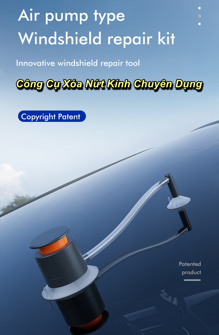 Công Cụ Xóa Nứt Kính Chuyên Dụng Air Pump Windshield - Home and Garden