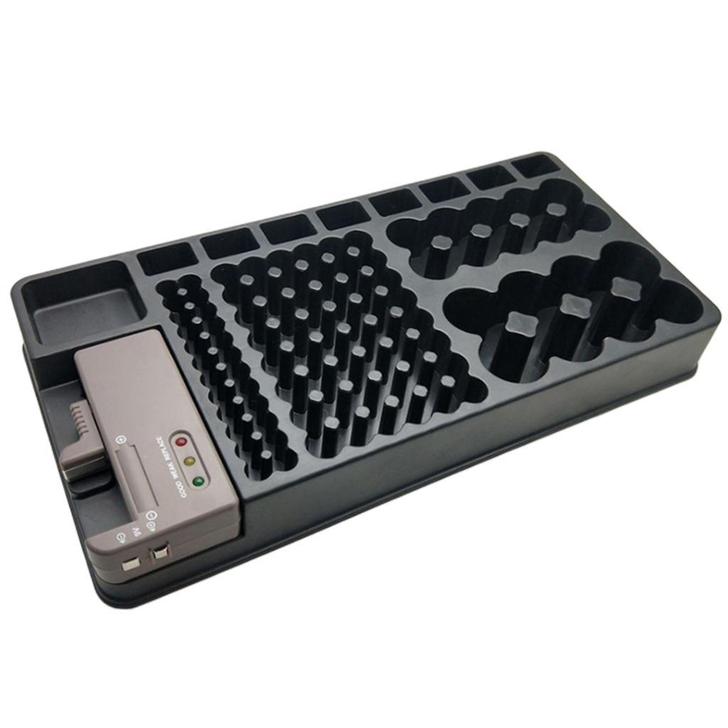 AA AAA D C 9V 100pcs Battery Large Organizer Storage Case Box +