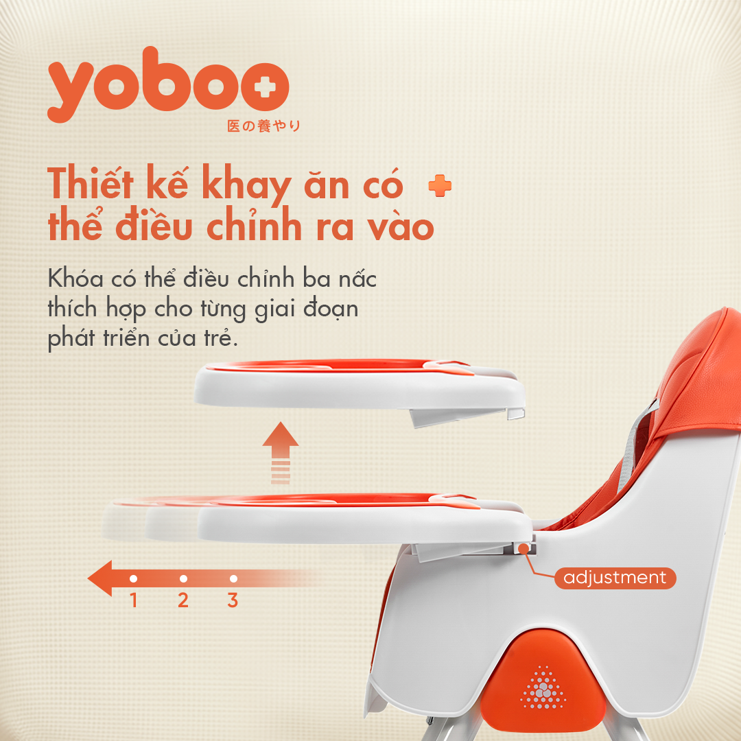 Ghế Ăn Dặm Cho Bé yoboo | Thiết Kế Điều Chỉnh Độ Cao An Toàn