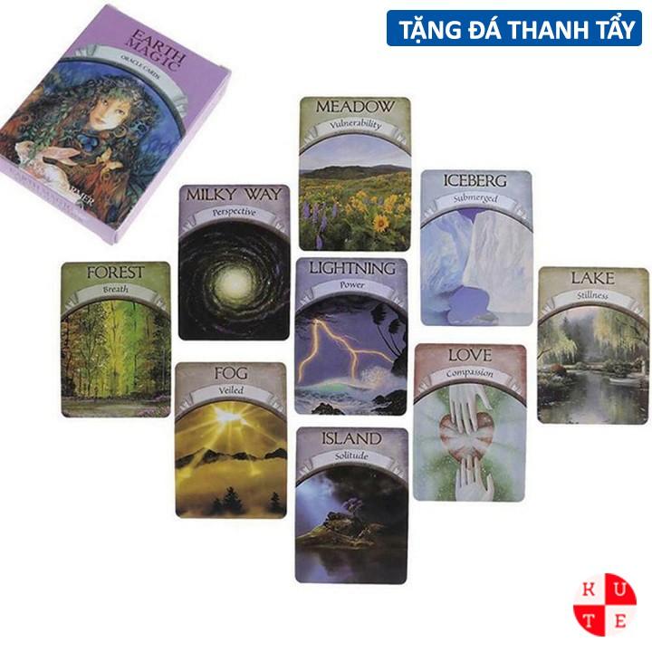 Bộ Bài Oracle Earth Magic 48 Lá Bài Tặng File Tiếng Anh Và Đá Thanh Tẩy