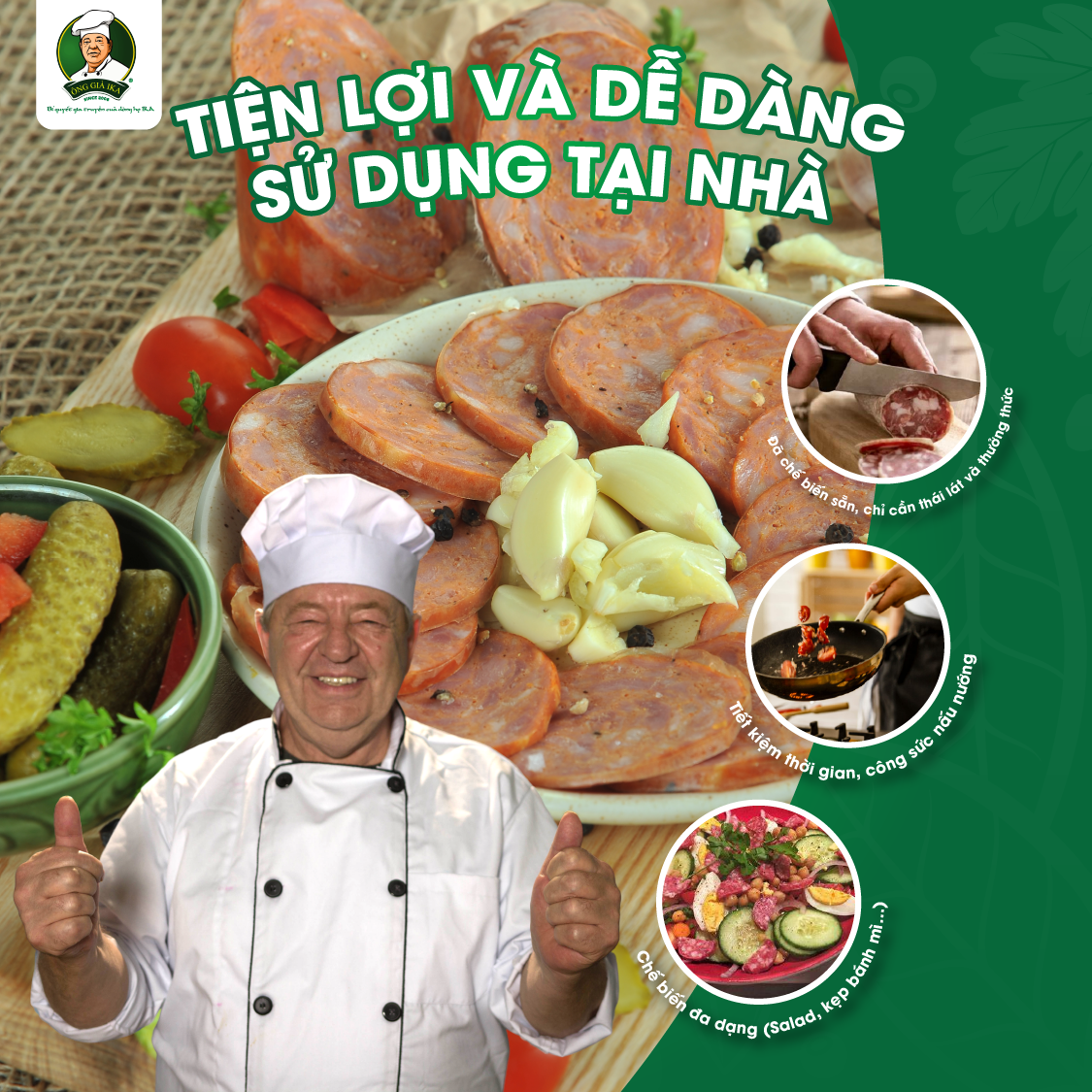 [Chỉ Giao Hà Nội] Salami tỏi 200g