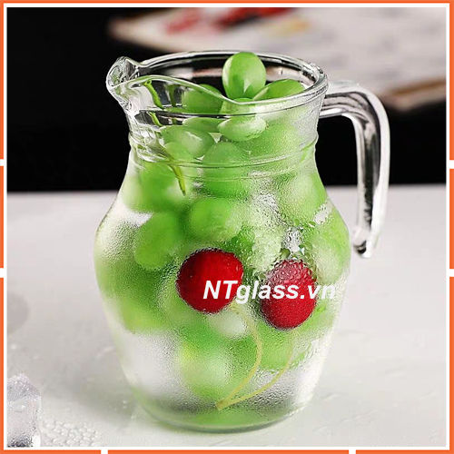 Ly Thủy Tinh 500ml có tay cầm cao cấp dùng uống trà sữa