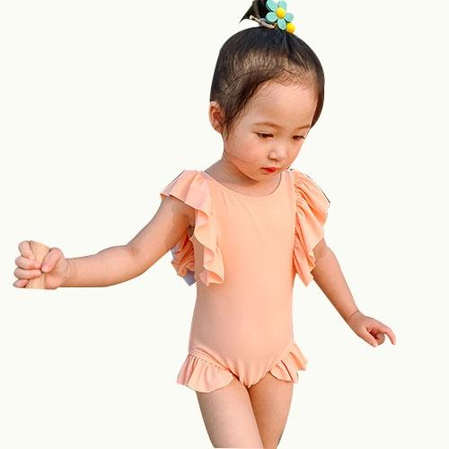 Đồ Bơi Bé Gái, Trẻ Em Dạng Váy - Áo Bơi Một Mảnh Liền Thân Có Nơ Sau SPORTY