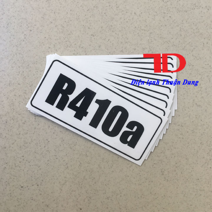 Tem trang trí Gas R410a 10.5x4.5cm