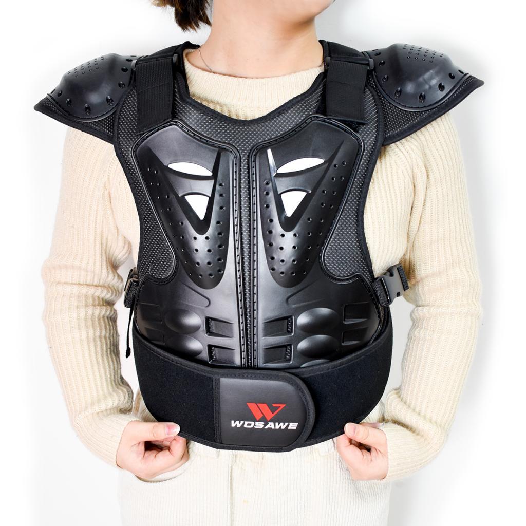 Kids Chest Back Spine Protector Dirt Bike Motocross Body Guard Vest