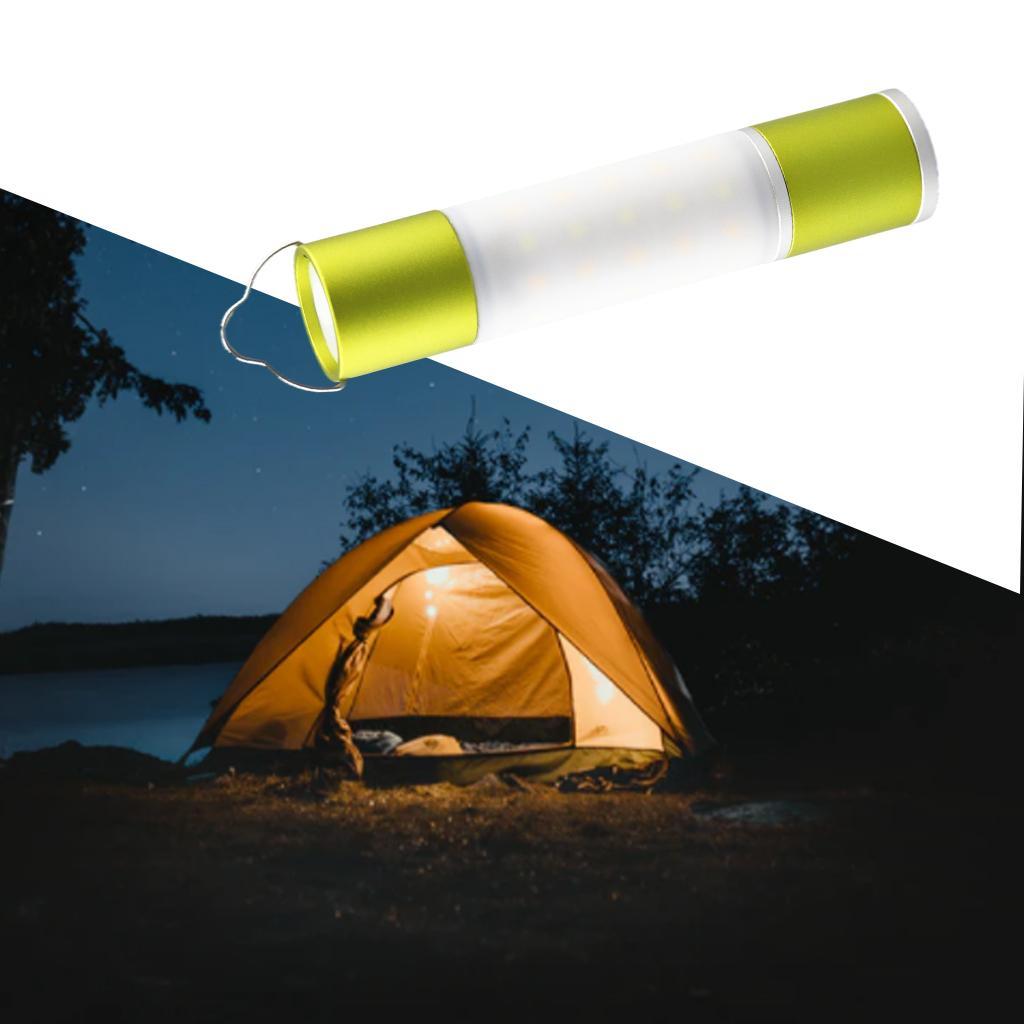 LED Camping Flashlight Rechargeable Picnic Light Hiking Green