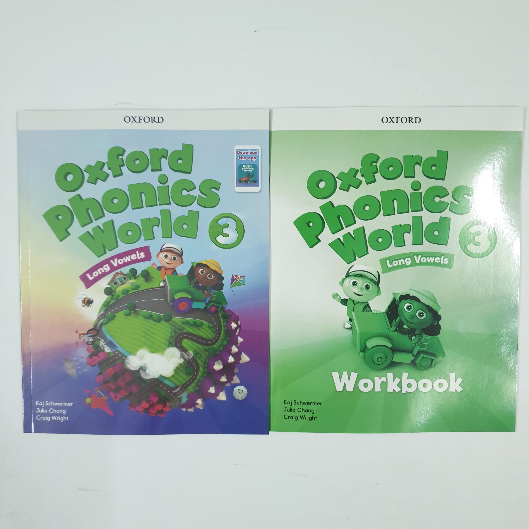 Oxford phonics world 10q, bộ nhập màu, kèm file audio và video