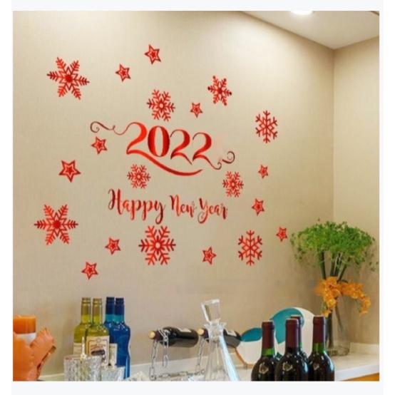 Decal trang trí Tết - 2022 HAPPY NEW YEAR