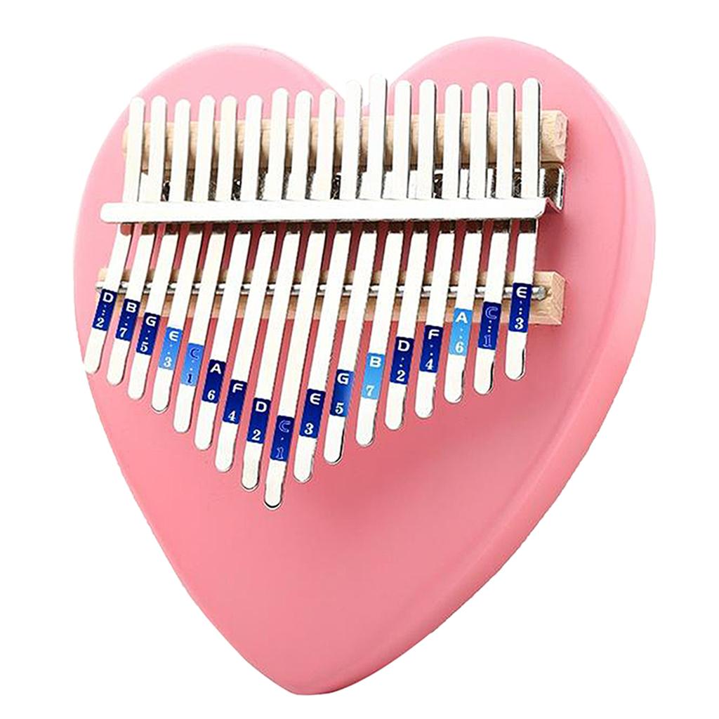 Kalimba 17 Keys Thumb Piano with Study Instruction and Tune Hammer, Portable Mbira Wood Finger Piano, Gift for Kids Adult Beginners Professional