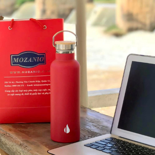 BÌNH GIỮ NHIỆT ELEMENTAL MÀU ĐỎ , BÌNH NHẬP KHẨU MỸ, ĐẠT CHUẨN FDA HOA KỲ, THÉP 304 KHÔNG GỈ, GIỮ NÓNG LẠNH