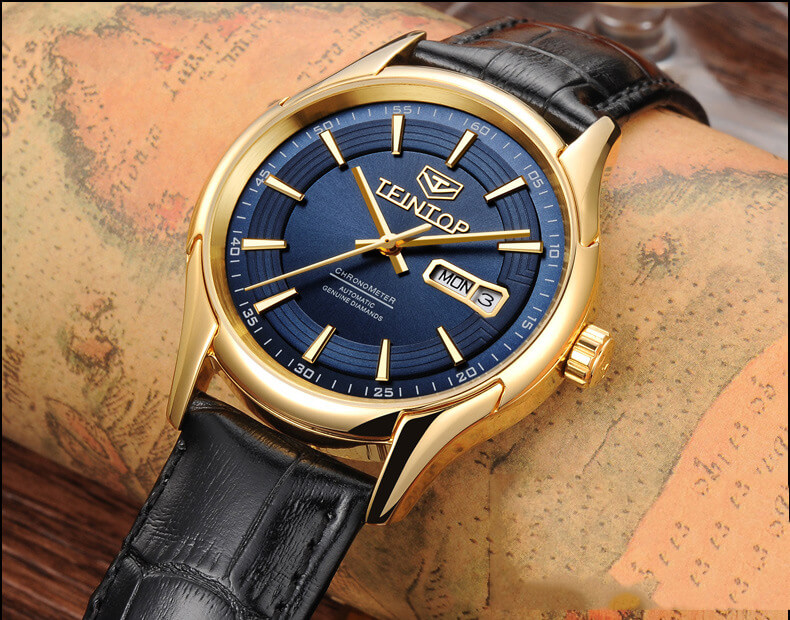 Đồng hồ nam chính hãng Teintop T8623-3 Fullbox, Kính sapphire ,chống xước,chống nước,dây da xịn ,thép không gỉ 316L, máy cơ , Mới 100%,Bảo hành 12 tháng,thiết kế đơn giản,sang trọng và lịch lãm