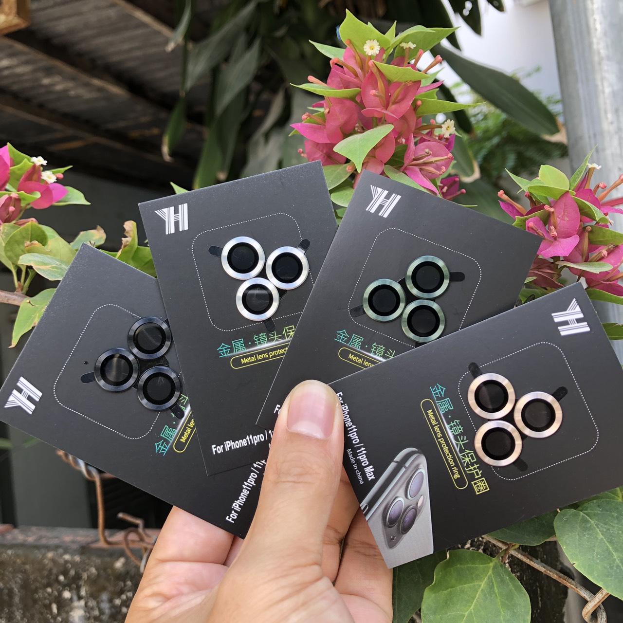 Vòng Bảo Vệ Camera Dành Cho iPhone 11Pro/ 11Pro Max - Chống Bụi, Hạn chế vân tay & Mờ Camera - Bảo Vệ Toàn Diện Cho iPhone Của Bạn - Hot Trend 2021