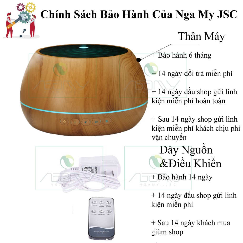 [Hàng Chính Hãng] Máy Xông Tinh Dầu Phun Sương Tạo Ẩm Loa Bluetooth Dung Tích 1000ml Có Điều Khiển , Chế Độ Hẹn Giờ 1h/3h/6h/on Đèn Led 7 Màu Phun Sương Tạo Âm Trong Phòng Điều Hòa