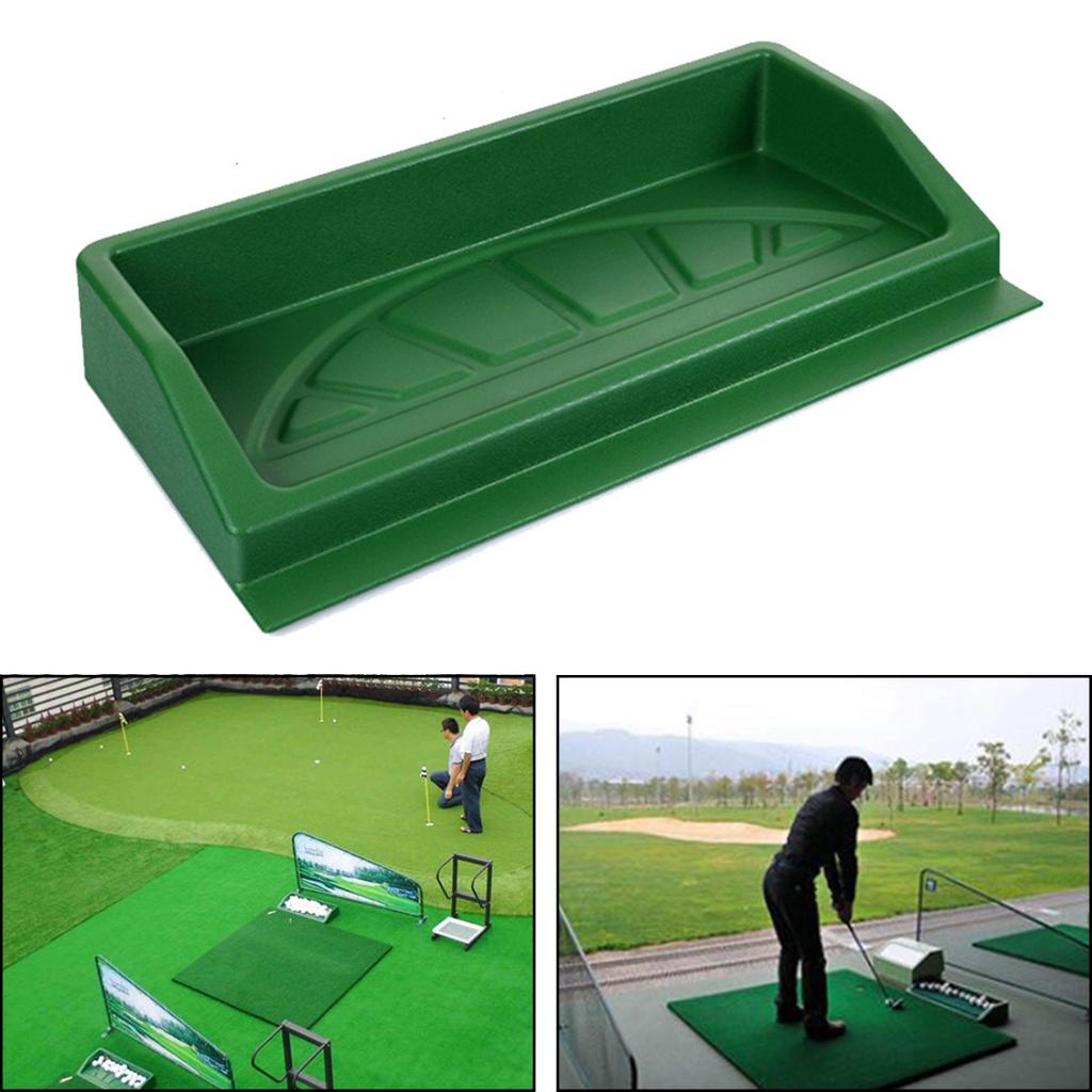 Driving Range Golf Balls Container Hitting Mat Golf Ball Tray Home Practice
