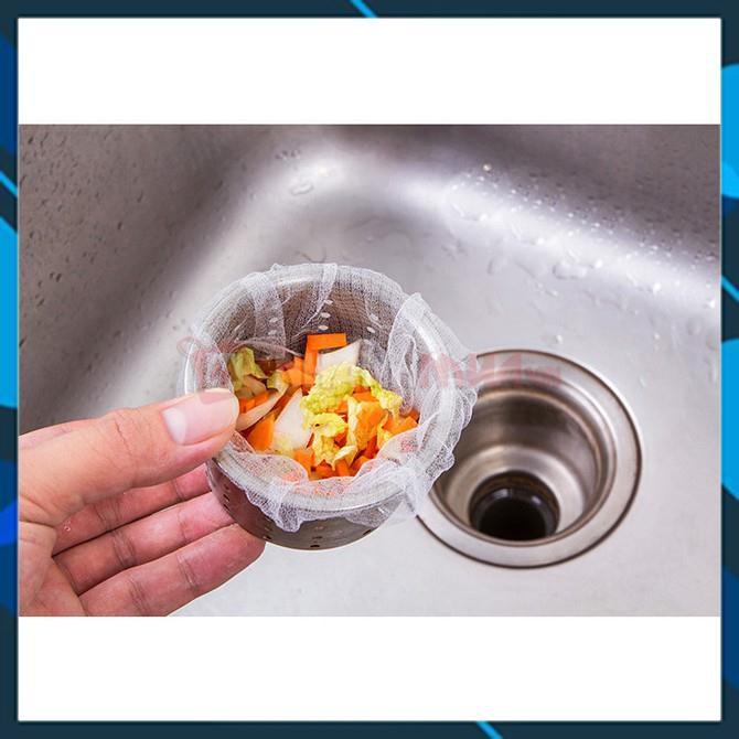 Combo 100 túi lưới lọc rác bồn rửa bát