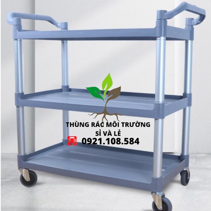 XE ĐẨY PHỤC VỤ BÀN ĂN NHÀ HÀNG - XE DỌN DẸP BÀN ĂN NHỰA CAO CẤP
