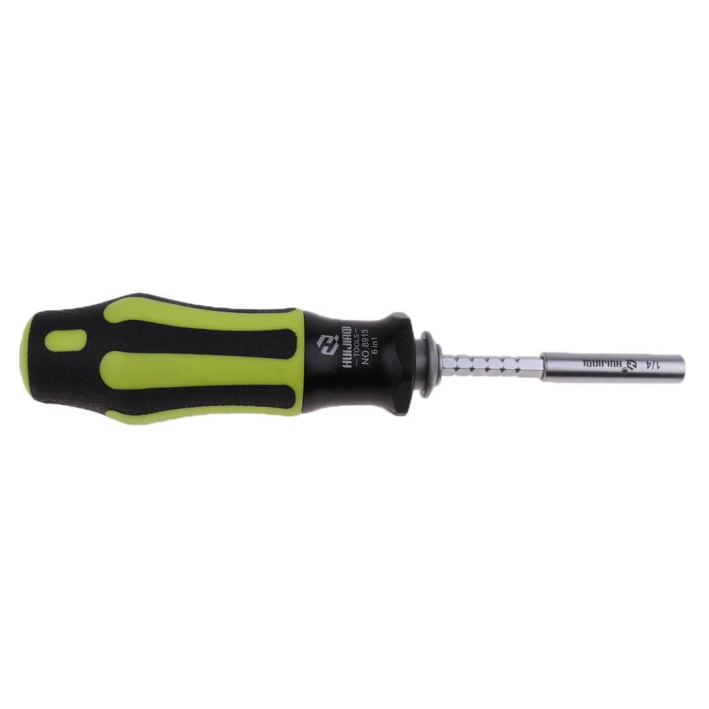 6In1  Screwdriver set Fit for Phillips & Slotted Screws for Laptops