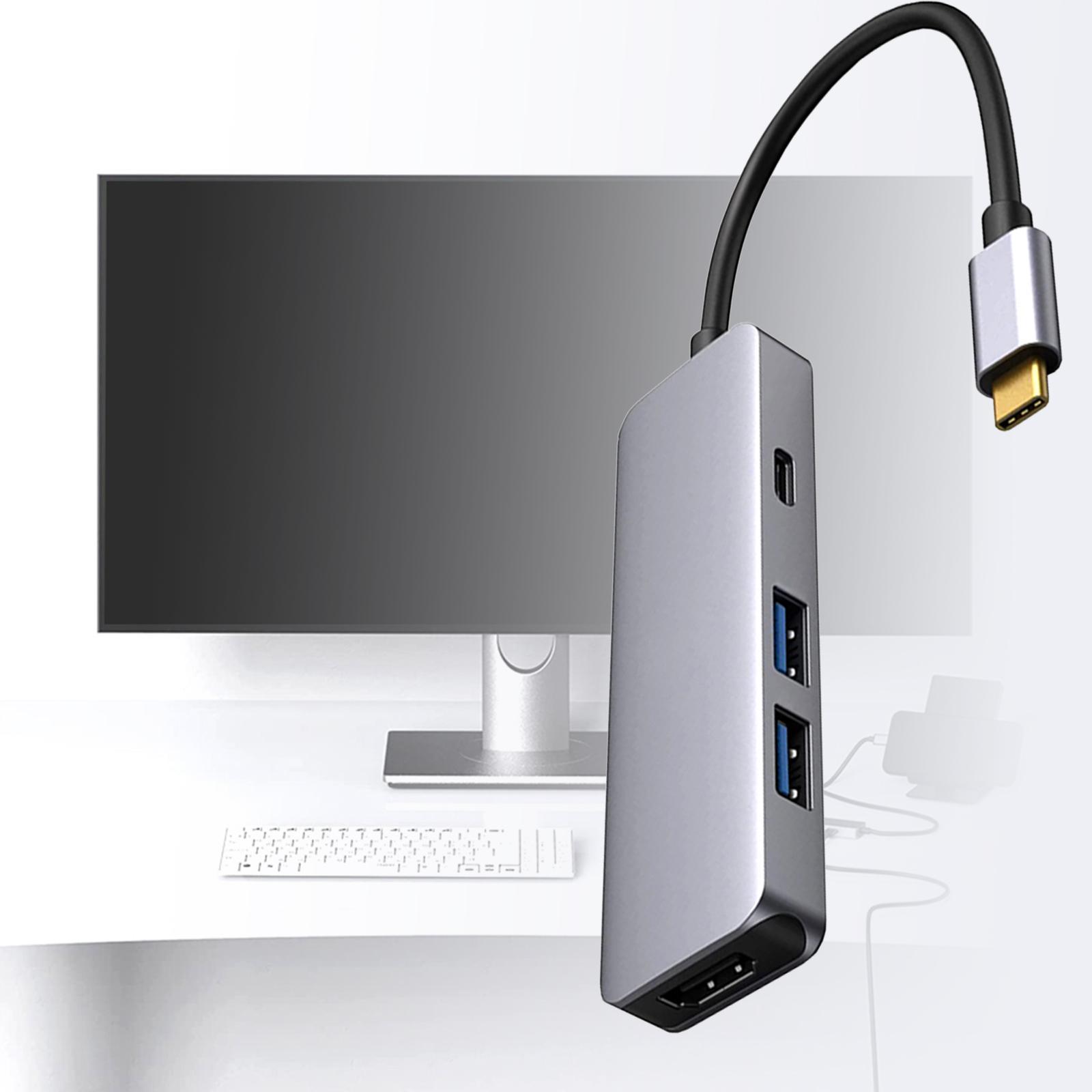 USB to 4K Hub Adapter for Monitor Phone Devices