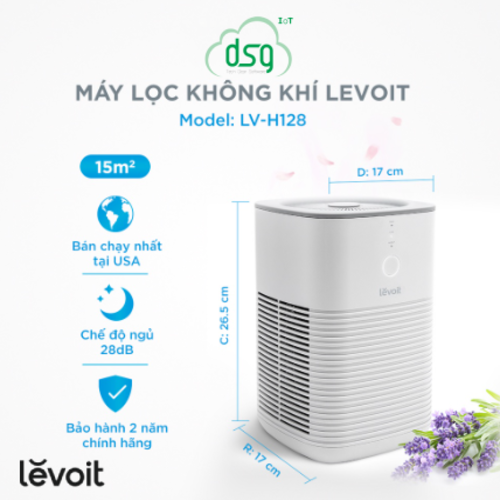 Levoit Máy Lọc Không Khí Levoit LV-H128 15m2 Bộ lọc HEPA 13 Lọc Bụi Mịn | Hàng Chính Hãng