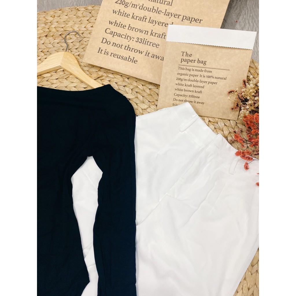 Set lệch quần suông kèm ảnh thật sàn shop chụpđi chơi đi tiệc đám cưới, du lịch sang chảnh cao cấp PVC