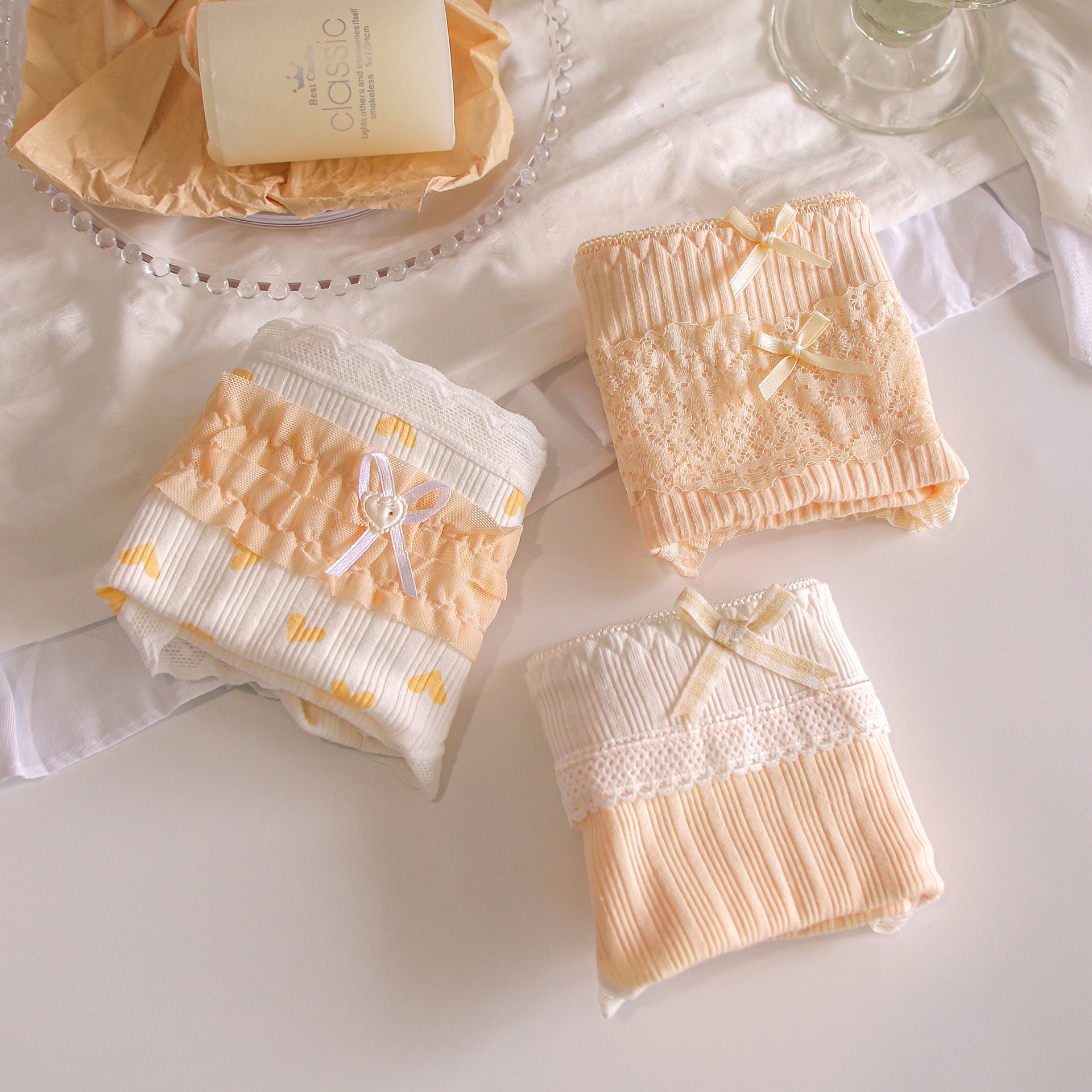 SET 5 QUẦN LÓT THANH LỊCH DỄ THƯƠNG KIỂU NHẬT TỪ 35-70KG DÀNH CHO NỮ