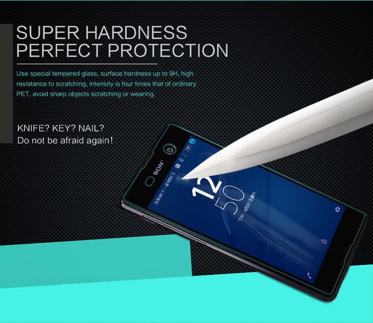 Tấm dán kính cường lực độ cứng 9H dành cho Sony M5 - KCL01