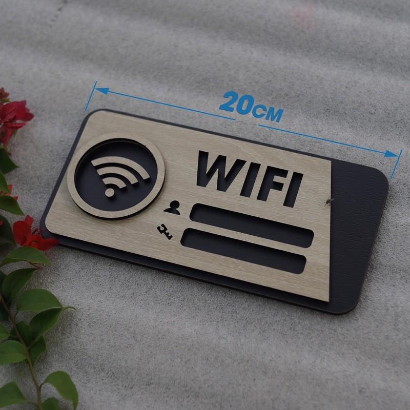 Bảng gỗ trang trí Bảng Gỗ Decor Quán Free Wifi trang trí cao cấp hiện đại