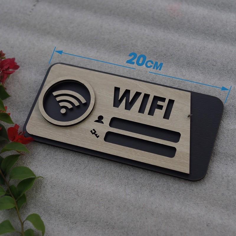 Bảng Gỗ Decor Quán Free Wifi trang trí cao cấp hiện đại decor