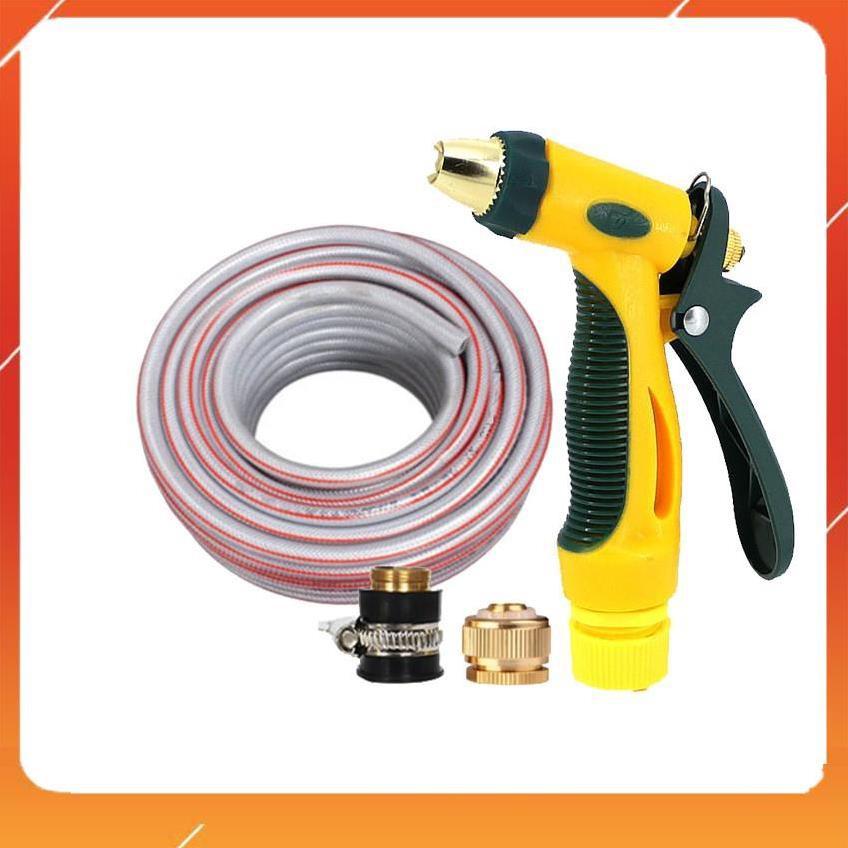 Bộ dây vòi xịt nước rửa xe, tưới cây tăng áp 3 lần,loại 3-5M  206317