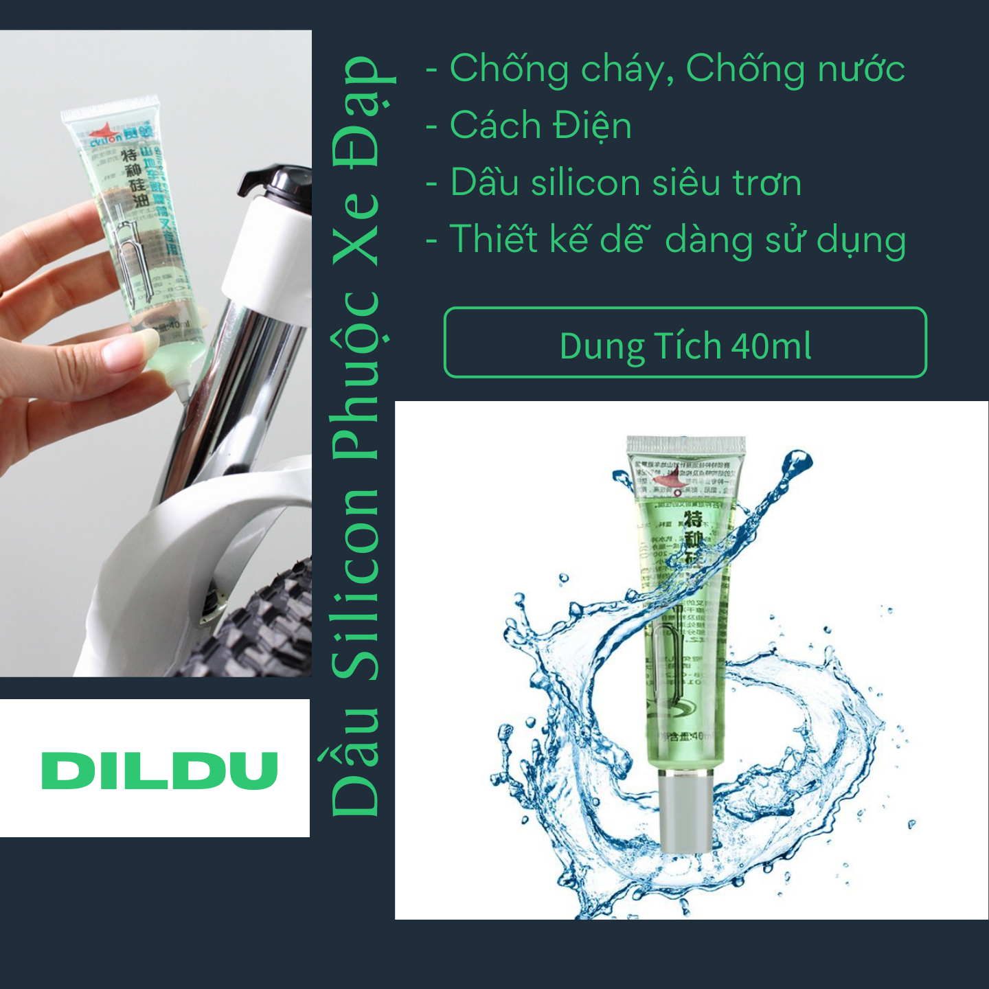 Dầu Phuộc Silicon Xe Đạp | Dầu Silicon Xe Đạp | Dầu Giảm Sốc Bôi Trơn Phuộc Trước Xe Đạp | Dầu Bảo Dưỡng Xe Đạp Hấp Thụ Lực Cho Xe Đạp MTB, Xe Địa Hình Thể Thao