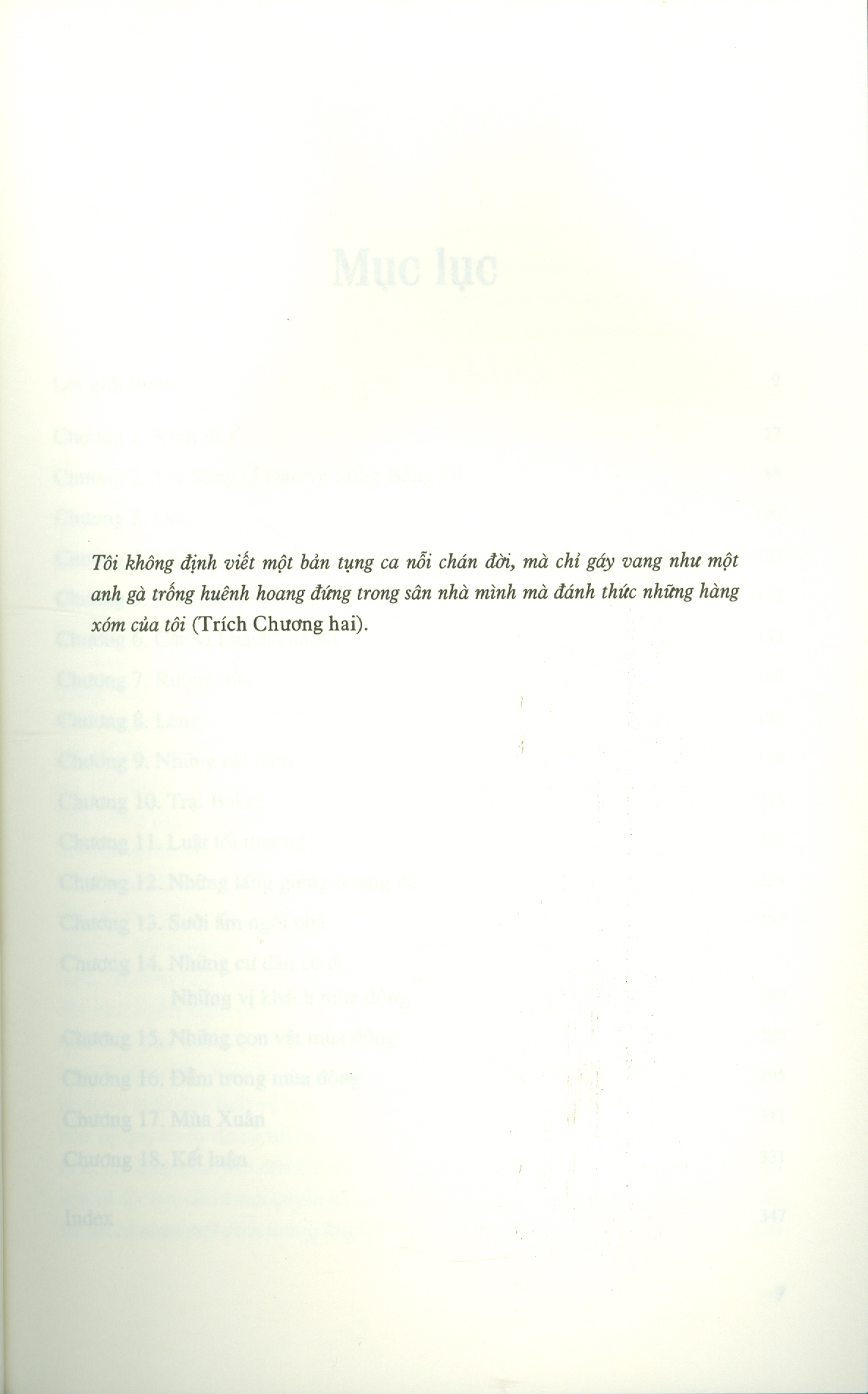 Walden - Một Mình Sống Trong Rừng
