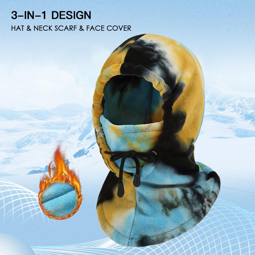 Mũ Trùm Đầu Giữ Ấm Lông Cừu Giữ Ấm Cao Chống Gió Tốt Cho Nam Và Nữ