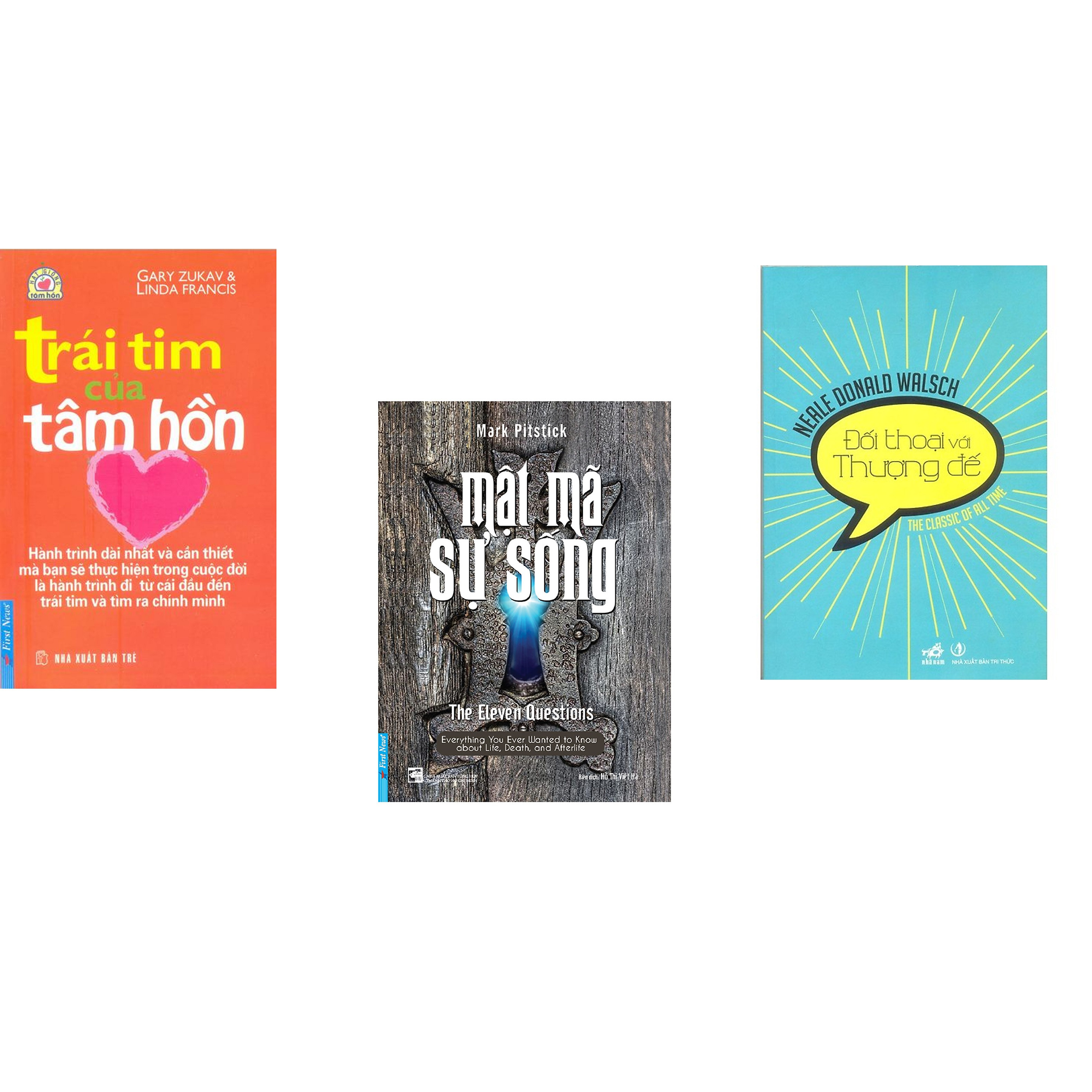 Combo 3 Cuốn Sách Trái Tim Của Tâm Hồn Mật Mã Sự Sống Đối Thoại Với Thượng Đế Tái Bản