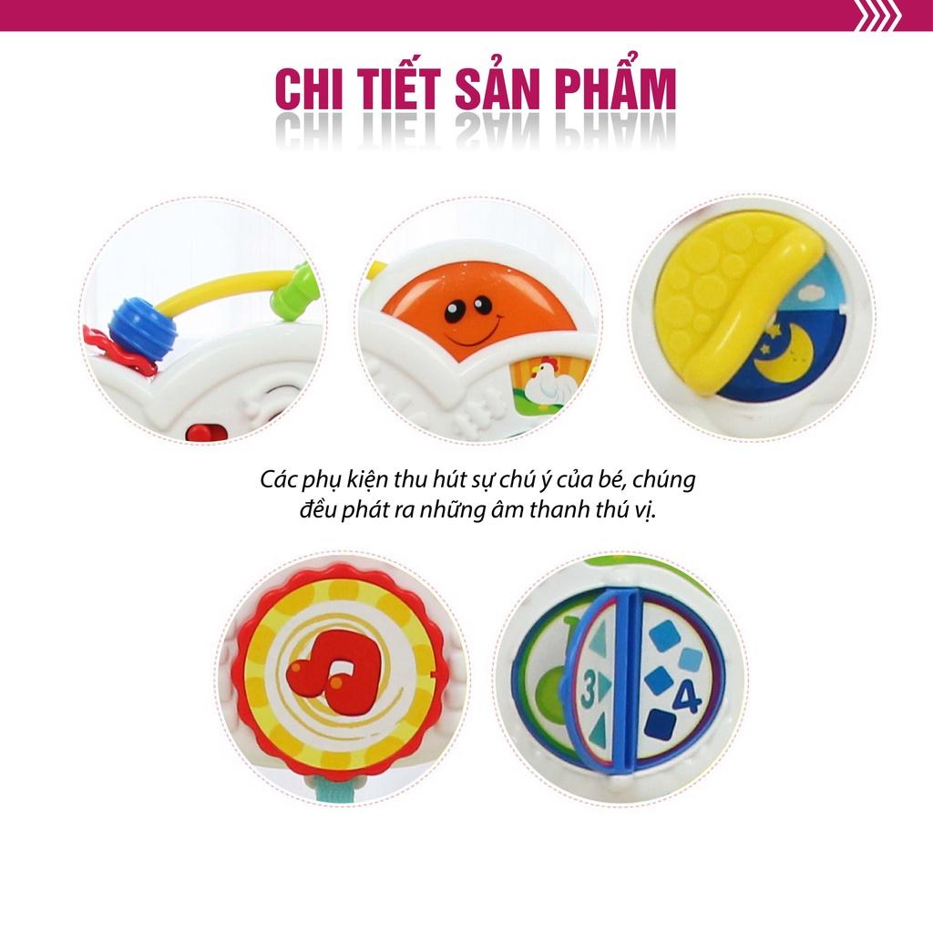 Kệ Chữ A đồ chơi đa năng, treo thành cũi có nhạc 3 in 1 hình động vật Winfun 0853 - Đồ chơi cho bé sơ sinh tới 1 tuổi