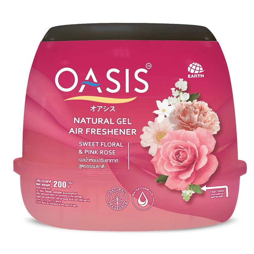 Sáp thơm OASIS Natural Hoa Hồng Sáp phòng khử mùi chiết xuất Hương thơm từ thiên nhiên Oasis Natural SweetFloral&amp;PinkRos