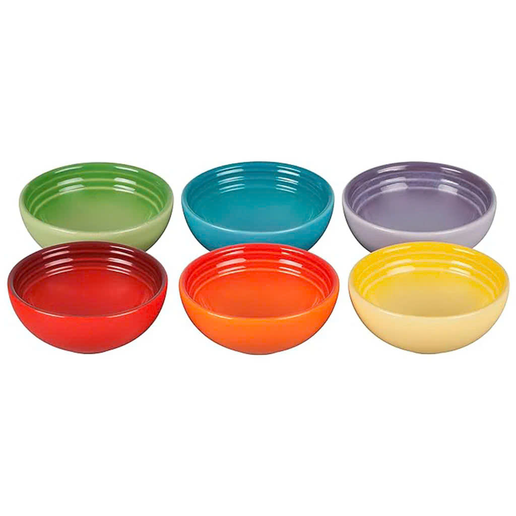 Set 6 bát chấm cầu vồng Le Creuset Đường kính 7cm Hàng chính hãng