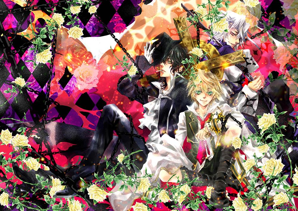 Poster A3 dán tường Anime, decal 30x42 trang trí có keo Pandora Hearts Wallpapers 1