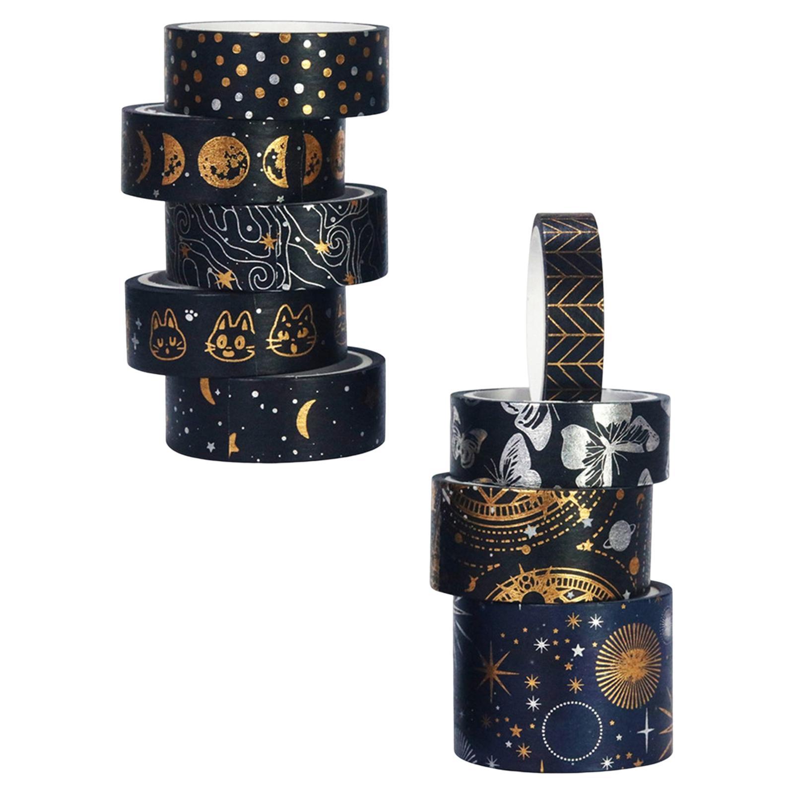 9Pcs Washi Tape Set Decorative Masking Tape for Planners DIY Craft Album