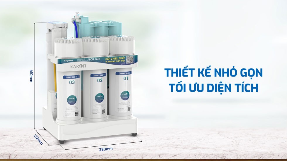 Máy lọc nước RO Karofi KAQ-U50K - Hàng Chính Hãng